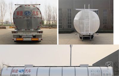 Chuanteng  HBS9401GYSL Aluminum alloy liquid food transportation semi-trailer