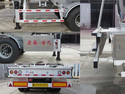 Zhengkang Hongtai brand automobiles HHT9402GYS Aluminum alloy liquid food transportation semi-trailer