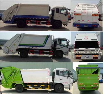 Zhongqi Liwei brand automobiles HLW5162ZYSD Compressed garbage truck