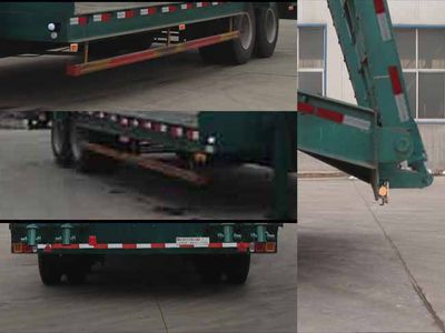 Tuoshan  WFG9350TDP Low flatbed transport semi-trailer