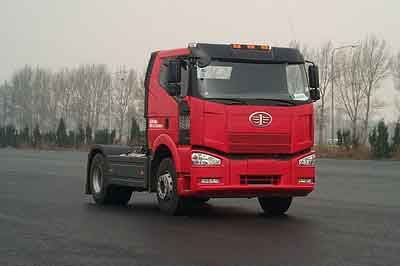 Jiefang Automobile CA4180P66K24HE4 Flat head diesel semi-trailer tractor