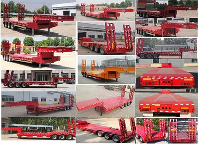 Haoqian  LXT9402TDP Low flatbed semi-trailer