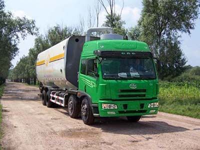 Jiefang Automobile CA5319GLSP4K2L11T4 Flat headed diesel bulk grain transport vehicle