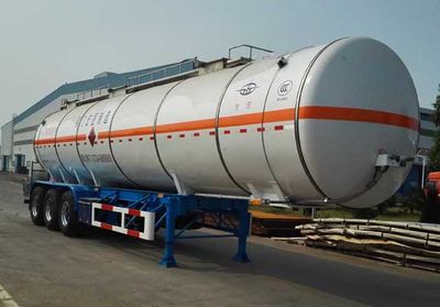 Hongtu  HT9400GRY3 Flammable liquid tank transport semi-trailer