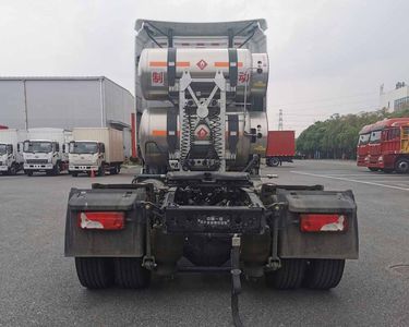 Jiefang Automobile CA4180P77M26E6 Flat head natural gas semi-trailer tractor