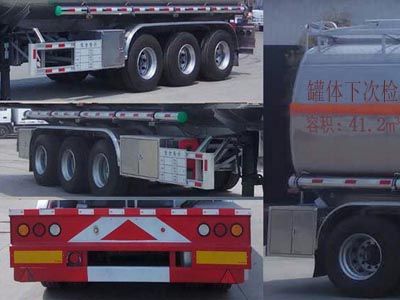 Cheng Liwei  CLW9405GYYLV Aluminum alloy oil transport semi-trailer