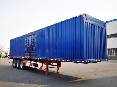 Junkai brand automobiles DDB9400XXY Box transport semi-trailer