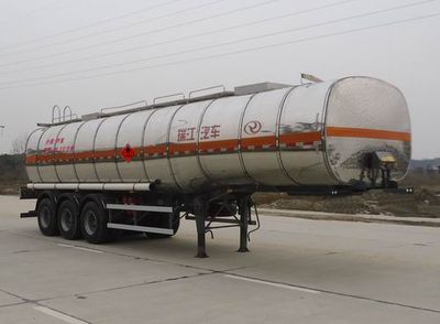 Ruijiang  WL9408GRYE Aluminum alloy flammable liquid tank transport semi-trailer