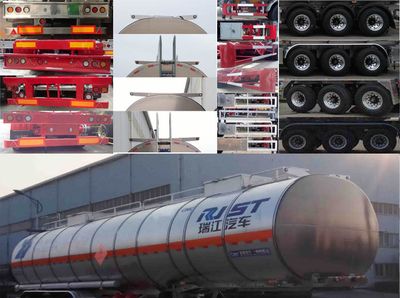 Ruijiang  WL9408GRYE Aluminum alloy flammable liquid tank transport semi-trailer