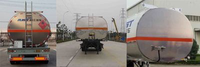 Ruijiang  WL9408GRYE Aluminum alloy flammable liquid tank transport semi-trailer