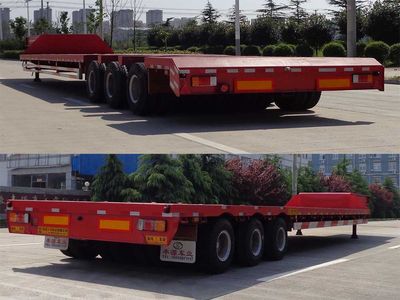 Fengyuan Zhongba brand automobiles FYK9402TDP Low flatbed semi-trailer