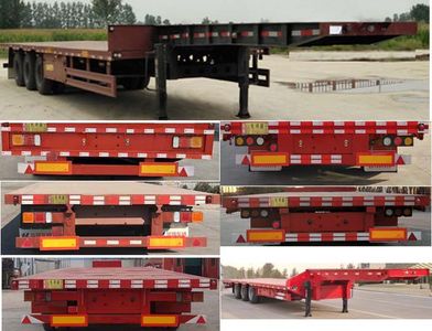 Hongsheng Yejun brand automobiles HSY9403TDP Low flatbed semi-trailer