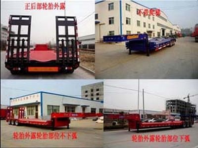 Yangjia  LHL9409TDP Low flatbed semi-trailer