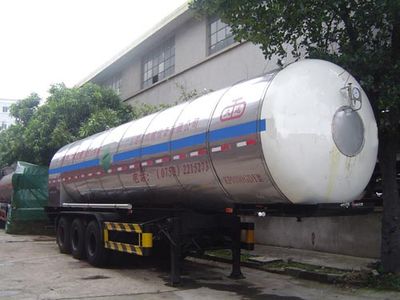 Jiuyuan  KP9390GDY Low temperature liquid transport semi-trailer