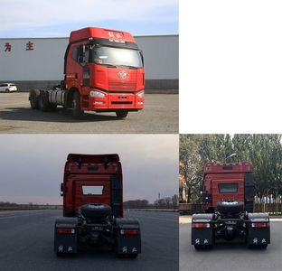 Jiefang Automobile CA4250P66K2T1A1E5 Flat head diesel semi-trailer tractor