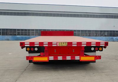 Hongyuda  WMH9401TDPQ Low flatbed semi-trailer