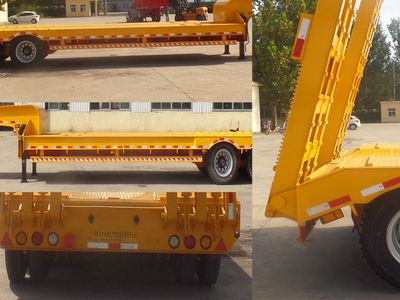 Haizheng  HLE9400TDP Low flatbed semi-trailer