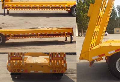 Haizheng  HLE9400TDP Low flatbed semi-trailer