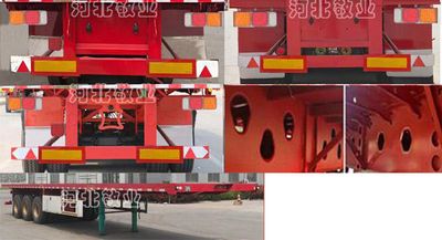 Jingye  PJY9401TPB Flat transport semi-trailer