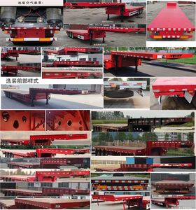 Xinyangda brand automobiles LXY9400TDP Low flatbed semi-trailer