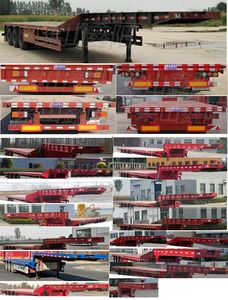 Xinyangda brand automobiles LXY9400TDP Low flatbed semi-trailer