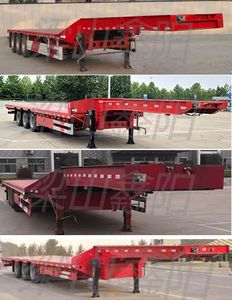 Xinyangda brand automobiles LXY9400TDP Low flatbed semi-trailer