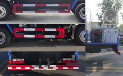 Huatong brand automobiles HCQ5128GPSEQ6 watering lorry 