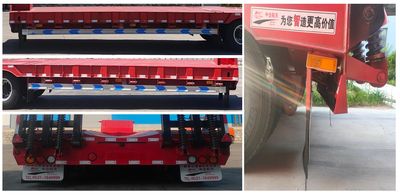 Zhongqi Aerospace Brand Automobile HTM9380TDP Low flatbed semi-trailer