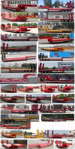 Zhongqi Aerospace Brand Automobile HTM9380TDP Low flatbed semi-trailer