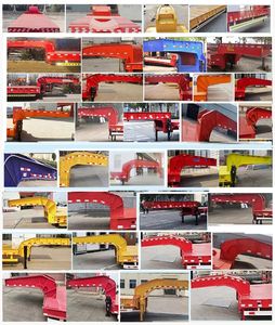 Zhongqi Aerospace Brand Automobile HTM9380TDP Low flatbed semi-trailer