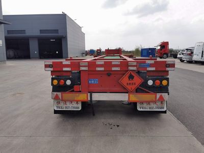 Hengtong Liangshan brand automobiles CBZ9405TWYE Transport semi-trailer of dangerous goods tank frame