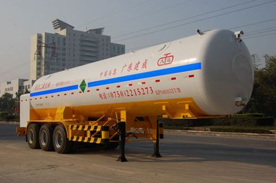 Jiuyuan  KP9401GYU Carbon dioxide transport semi-trailer