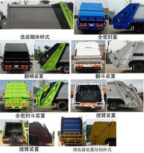 Zhenglong  JYC5180ZYS6DF Compressed garbage truck