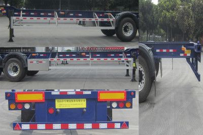 Meilong  TSZ9402TJZG Aluminum alloy container transport semi-trailer