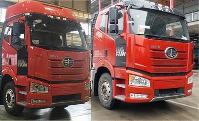 Jiefang Automobile CA4180P66M25E6 Flat head natural gas semi-trailer tractor