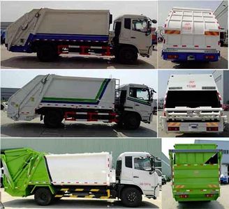 Huatong brand automobiles HCQ5162ZYSDL5 Compressed garbage truck