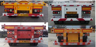 Yazhong Vehicle License Plate Automobile WPZ9380TJZ Container transport semi-trailer