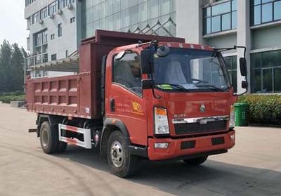 Chatting about work license cars HTL5040ZLJ garbage dump truck 