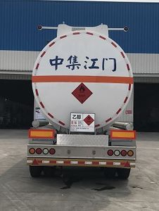 CIMC ZJV9351GRYJM Flammable liquid tank transport semi-trailer