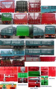 Huajun  ZCZ9409CCYN Gantry transport semi-trailer