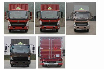 Haowo  ZZ5107XRYG421CE1 Flammable liquid box transport vehicle