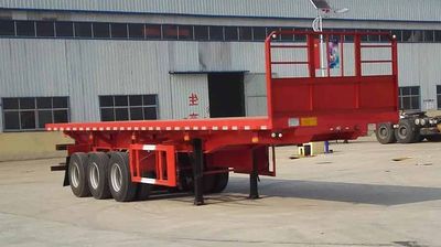 Zhongyu Guoyu brand automobiles ZGY9401ZZXP Flat dump semi-trailer