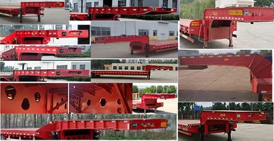 Tongcheng Automobile TCP9350TDP Low flatbed semi-trailer