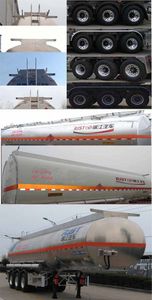 Ruijiang  WL9405GRYD Aluminum alloy flammable liquid tank transport semi-trailer