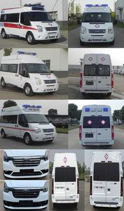 Jiangling Quanshun brand automobiles JX5048XJHMK6V ambulance