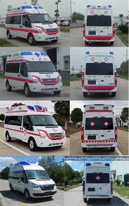 Jiangling Quanshun brand automobiles JX5048XJHMK6V ambulance