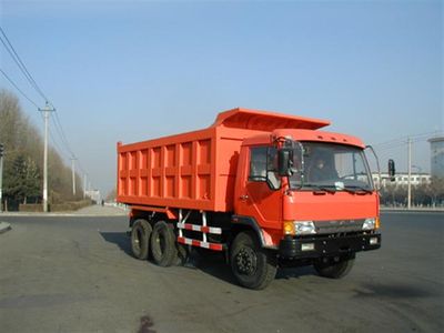 Jiefang Automobile CA3248P10K2T1 6 × 4 flat head diesel dump truck