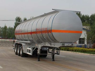 Tongyada  CTY9403GRYLBW Aluminum alloy flammable liquid tank transport semi-trailer