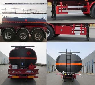 Jining Hongtai brand automobiles NHT9400GRYA Flammable liquid tank transport semi-trailer