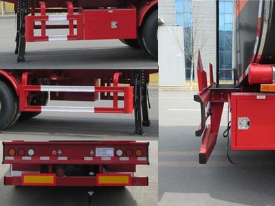 Jining Hongtai brand automobiles NHT9400GRYA Flammable liquid tank transport semi-trailer